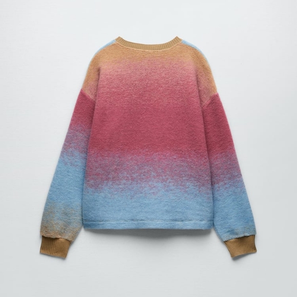 SOFT WOOL TIE-DYE SWEATSHIRT - Picture 2 of 12